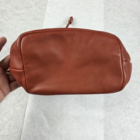 FEED Projects Harriet Leather Drawstring Bucket Bag - Terracotta Brown - EUC - Picture 12 of 12